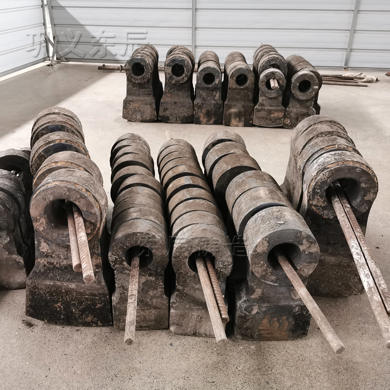 石嘴山石料厂客户使用东辰耐磨高铬合金锤头案例
